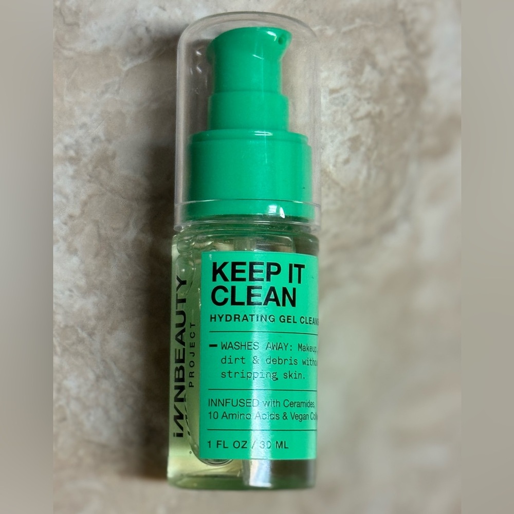 Innbeauty Keep It Clean Hydrating Gel Cleanser 1 fl Oz 30 ml Travel Size NEW